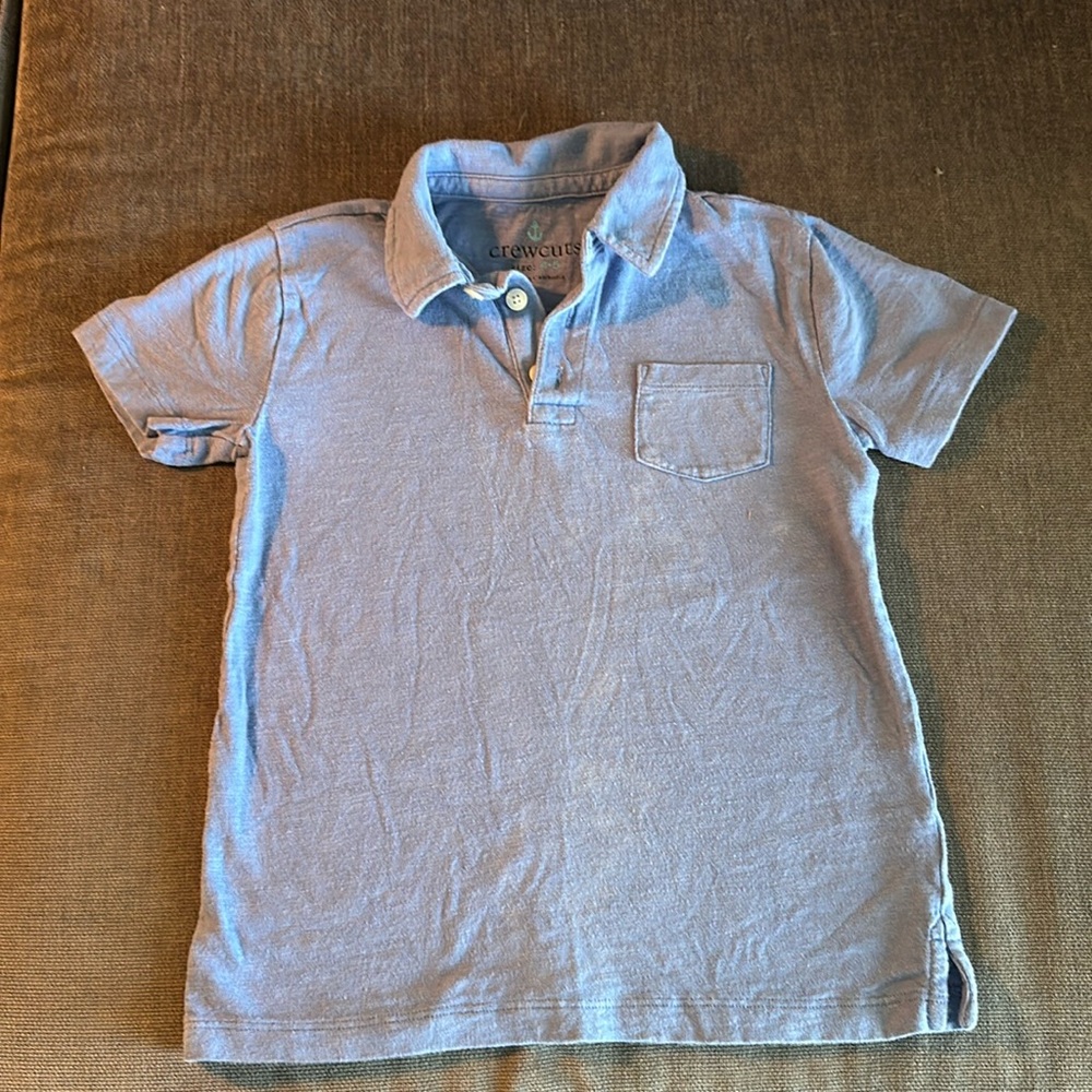 JCrew CrewCuts Cotton blue polo shirt (boys 4-5)